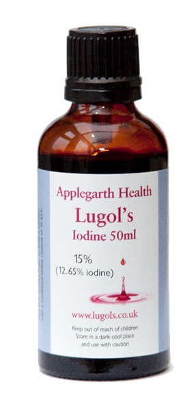 Lugol's Iodine Solution as made by physician jean Lugol